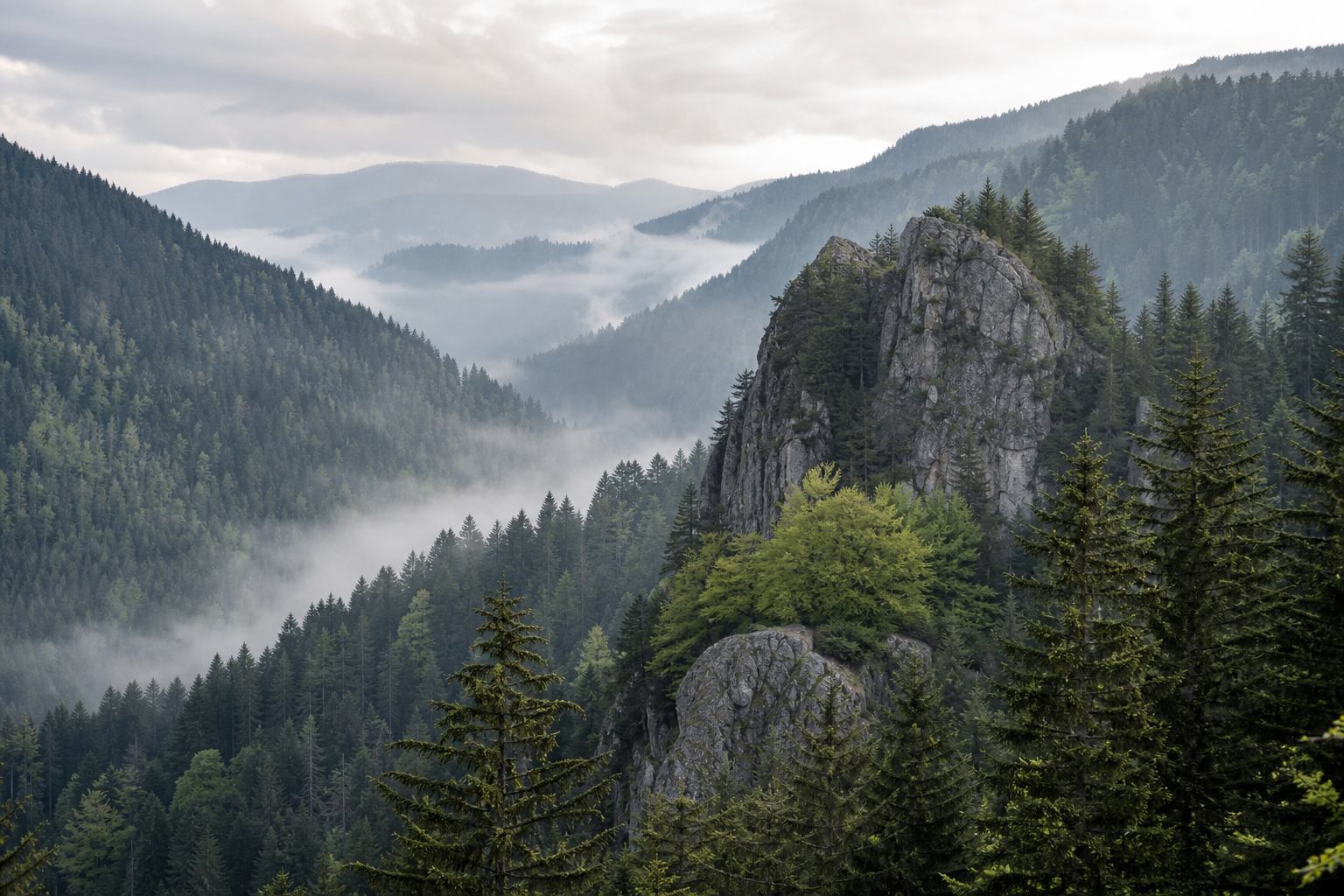 Schwarzwaldlandschaft mit Hügeln